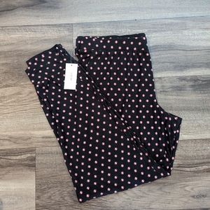 Alfani Sleep/Lounge Joggers, Size Large Pink diamond, geometric pattern